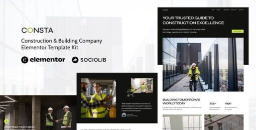 Consta – Construction & Building Company Elementor Template Kit