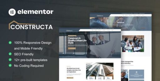 Constructa – Construction & Building Elementor Pro Template Kit