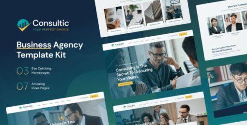 Consultic – Business Agency Elementor Template Kit
