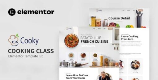 Cooky – Cooking Class Elementor Template Kit