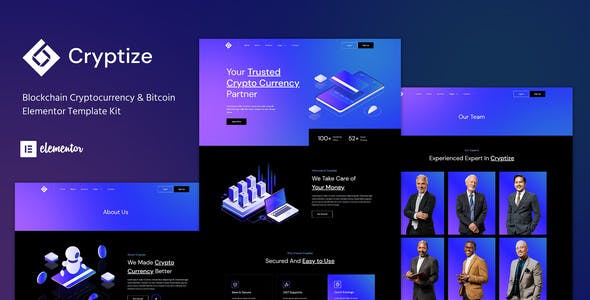 Cryptize – Blockchain Cryptocurrency & Bitcoin Elementor Template Kit Cryptize – Blockchain Cryptocurrency & Bitcoin Elementor Template Kit