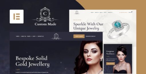 CustomMade – Customized Jewellery & Goldsmith Elementor Template Kit