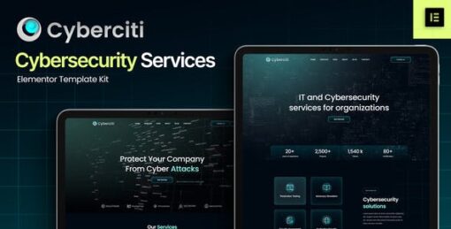 Cyberciti – Cyber Security Services Elementor Template Kit