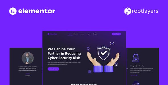 Cybertech – Cyber Security Elementor Pro Full Site Template Kit Cybertech – Cyber Security Elementor Pro Full Site Template Kit