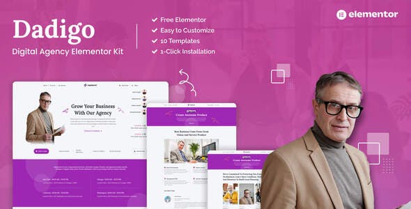 Dadigo – Digital Agency Elementor Template Kit Dadigo – Digital Agency Elementor Template Kit