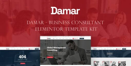 Damar – Business Consultant Elementor Template Kit