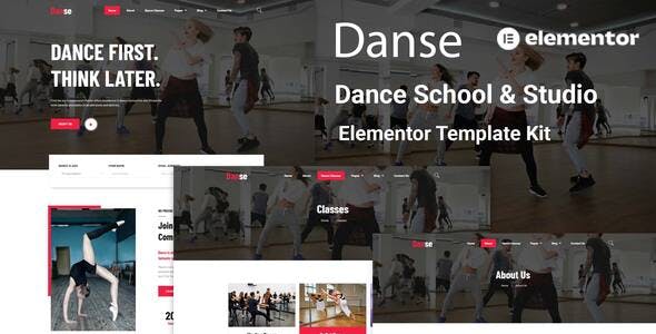 Danse – Dance School and Studio Elementor Template Kit Danse – Dance School and Studio Elementor Template Kit