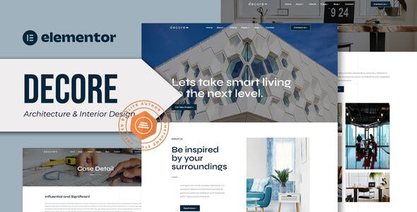 Decore – Architecture & Interior Design Elementor Pro Template Kit Decore – Architecture & Interior Design Elementor Pro Template Kit