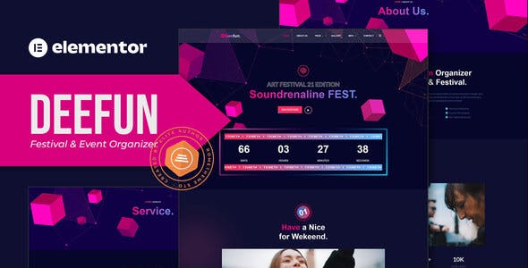 DeeFun – Festival & Event Organizer Elementor Template Kit DeeFun – Festival & Event Organizer Elementor Template Kit