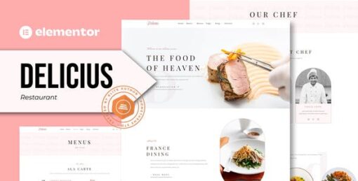 Delicius – Restaurant Elementor Template Kit