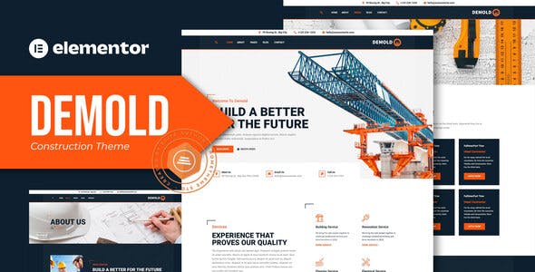 Demold – Construction Elementor Template Kit Demold – Construction Elementor Template Kit