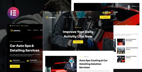 Dempul – Car Auto Spa & Detailing Services Elementor Template Kit Dempul – Car Auto Spa & Detailing Services Elementor Template Kit