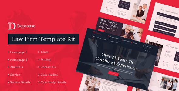 Deprouse – Law Firm & Lawyer Elementor Template Kit Deprouse – Law Firm & Lawyer Elementor Template Kit