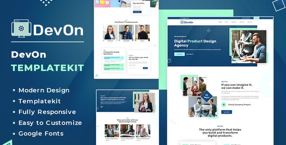 DevOn | Digital Product Design Agency Elementor Template Kit DevOn | Digital Product Design Agency Elementor Template Kit