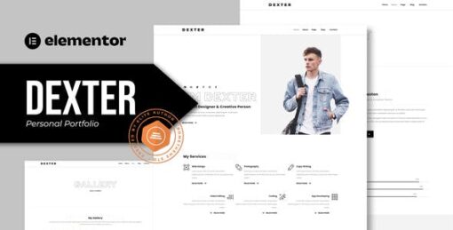 Dexter – Personal Portfolio Elementor Template Kit
