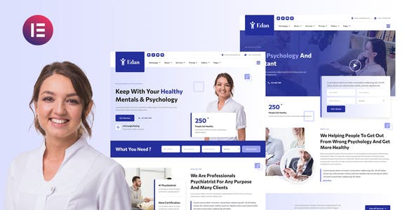 Edan – Human Psychology & Consultant Elementor Template Kit Edan – Human Psychology & Consultant Elementor Template Kit