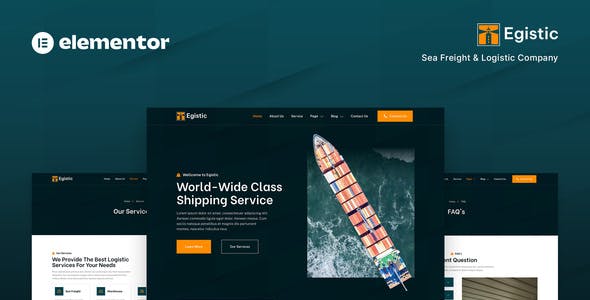 Egistic – Sea Freight & Logistic Company Elementor Template Kit Egistic – Sea Freight & Logistic Company Elementor Template Kit