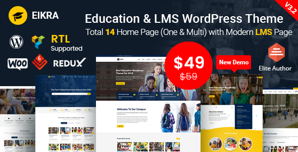 Eikra Education – Education WordPress Theme Eikra Education – Education WordPress Theme