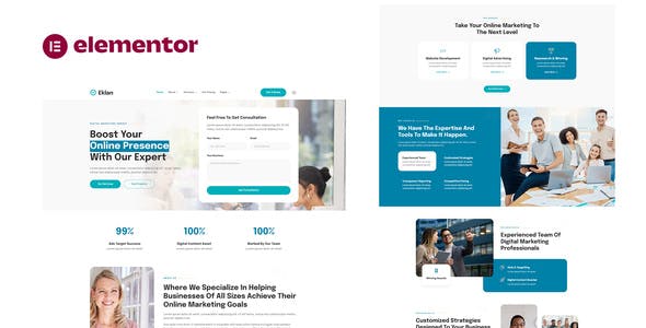 Eklan – Digital Marketing Agency Elementor Template Kit Eklan – Digital Marketing Agency Elementor Template Kit