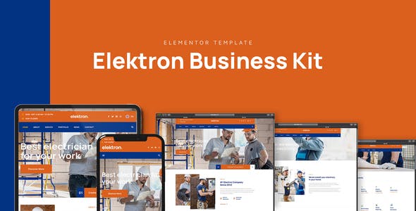 Elektron – Electric Company & Business Elementor Template Kit Elektron – Electric Company & Business Elementor Template Kit