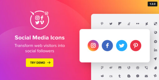 Elfsight Social Icons CC