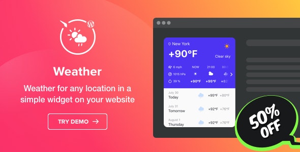 Elfsight Weather CC Elfsight Weather CC