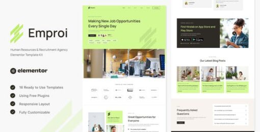 Emproi – Human Resources & Recruitment Agency Elementor Template Kit