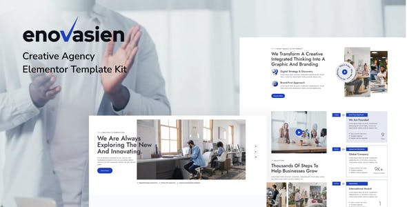 Enovasien – Creative Agency Elementor Pro Template Kit Enovasien – Creative Agency Elementor Pro Template Kit