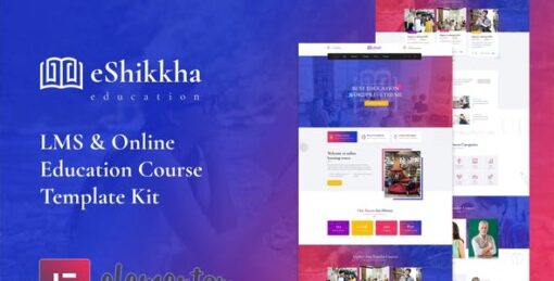 eShikkha – eLearning Elementor Template Kit