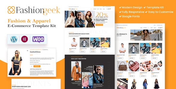 Fashion Geek – WooCommerce Fashion Elementor Template Kit Fashion Geek – WooCommerce Fashion Elementor Template Kit