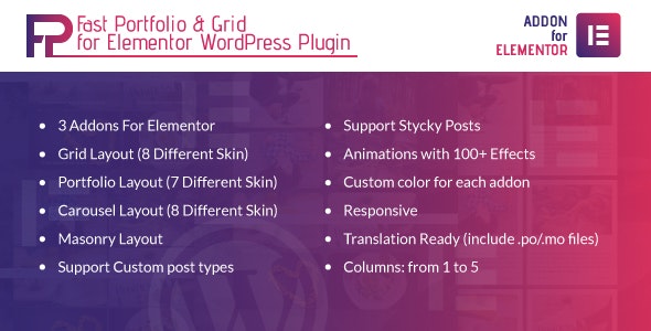 Fast Portfolio & Grid for Elementor Fast Portfolio & Grid for Elementor