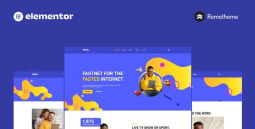 Fastnet – Broadband & Internet Elementor Pro Full Site Template Kit