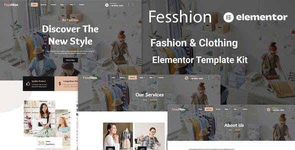 Fesshion – Fashion & Clothing Elementor Template Kit Fesshion – Fashion & Clothing Elementor Template Kit