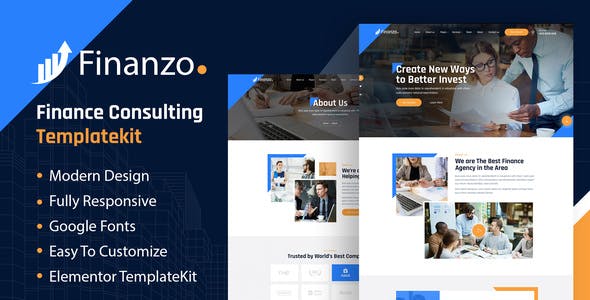Finanzo | Finance Consulting Elementor Template Kit Finanzo | Finance Consulting Elementor Template Kit