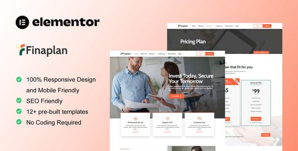 FinaPlan – Finance & Investment Elementor Template Kit FinaPlan – Finance & Investment Elementor Template Kit