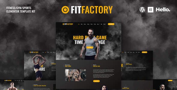 Fit Factory – Fitness Gym Elementor Template Kit Fit Factory – Fitness Gym Elementor Template Kit