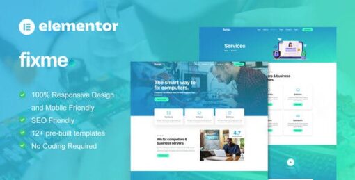 Fixme – Computer Repair Service Elementor Template Kit