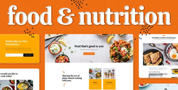 Food & Nutrition Elementor Template Kit Food & Nutrition Elementor Template Kit