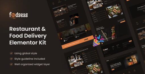 Foodseas Japanese Restaurant Elementor Template Kit