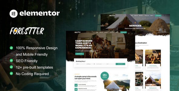 Forestter – Camping & Adventure Elementor Template Kit Forestter – Camping & Adventure Elementor Template Kit
