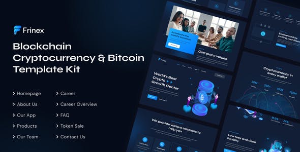 Frinex | Blockchain Cryptocurrency & Bitcoin Elementor Template Kit Frinex | Blockchain Cryptocurrency & Bitcoin Elementor Template Kit