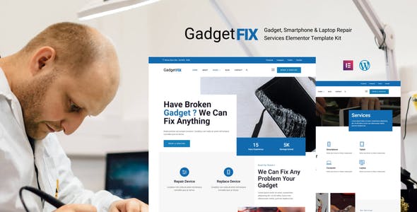 GadgetFIX – Gadget, Smartphone & Laptop Repair Services Template Kit GadgetFIX – Gadget, Smartphone & Laptop Repair Services Template Kit