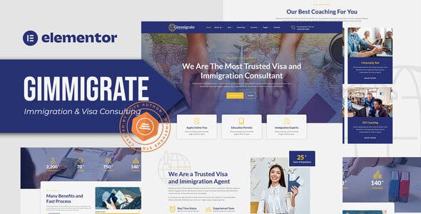 Gimmigrate – Immigration & Visa Consulting Elementor Template Kit Gimmigrate – Immigration & Visa Consulting Elementor Template Kit