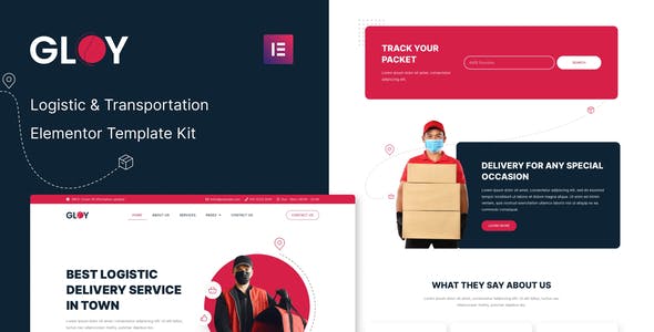 Gloy – Logistic & Transportation Delivery Elementor Template Kit Gloy – Logistic & Transportation Delivery Elementor Template Kit