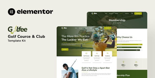 Golfee – Golf Course & Club Elementor Template Kit Golfee – Golf Course & Club Elementor Template Kit