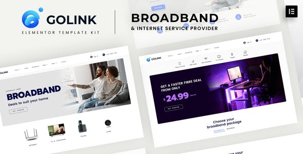 Golink – Broadband & Internet Service Provider Template Kit Golink – Broadband & Internet Service Provider Template Kit