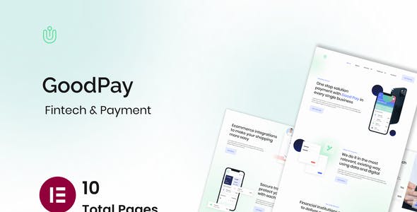 Goodpay – Fintech Elementor Template Kit Goodpay – Fintech Elementor Template Kit