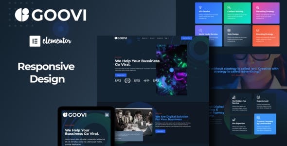 Goovi – Creative Agency & Digital Marketing Elementor Template Kits Goovi – Creative Agency & Digital Marketing Elementor Template Kits