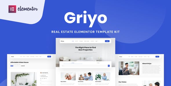Griyo – Real Estate Elementor Template Kit Griyo – Real Estate Elementor Template Kit
