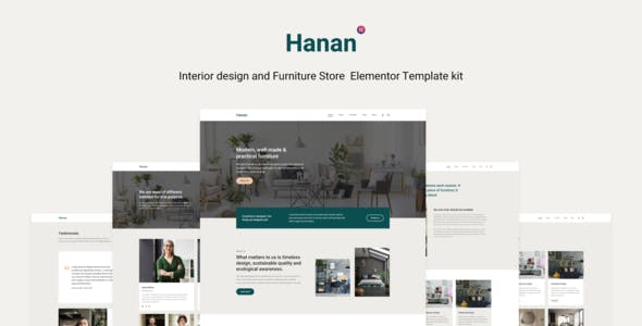 Hanan – Interior Design & Furniture Store Elementor Template kit Hanan – Interior Design & Furniture Store Elementor Template kit